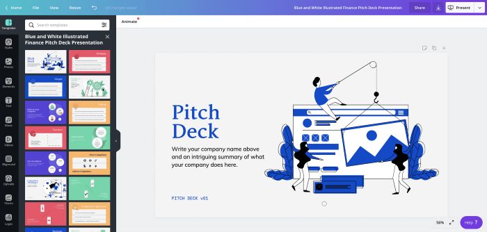 pitch deck design