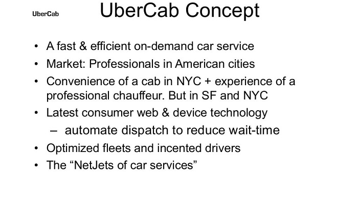 Uber pitch deck