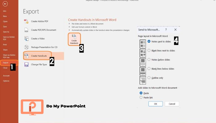 Print PowerPoint Notes Multiple Slides