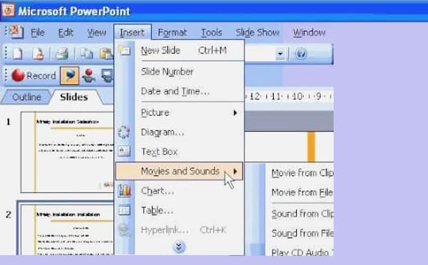 Add Background Music PowerPoint 2007