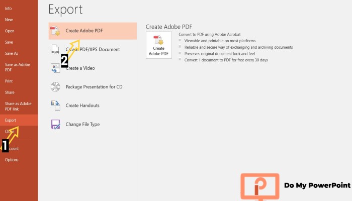 Convert PowerPoint File PDF