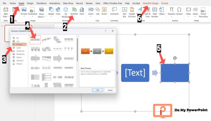 Creating Overlapping Timeline PowerPoint SmartArt