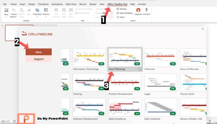 Create Automatic Timeline PowerPoint