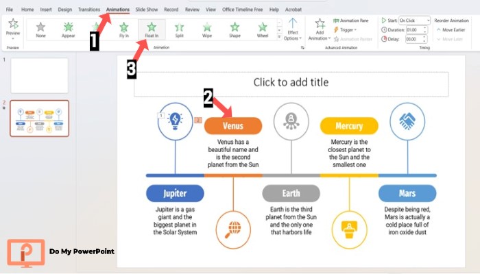 Make Animated Timetable PowerPoint