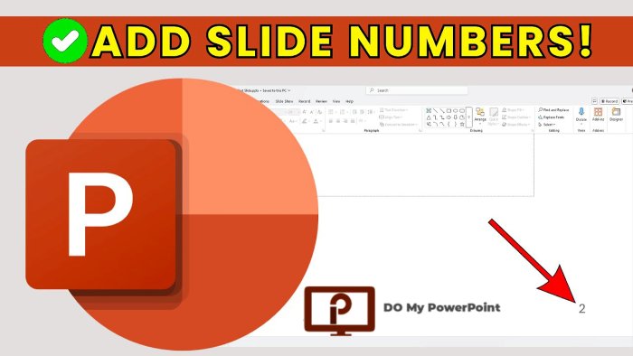 How to add slide numbers in PowerPoint