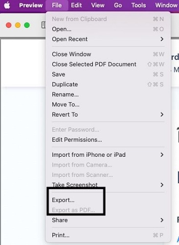 export preview pdf PowerPoint mac