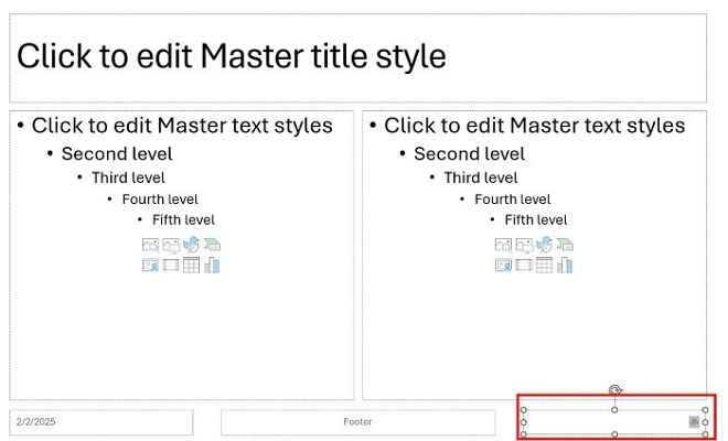 Formatting Slide Numbers in PowerPoint