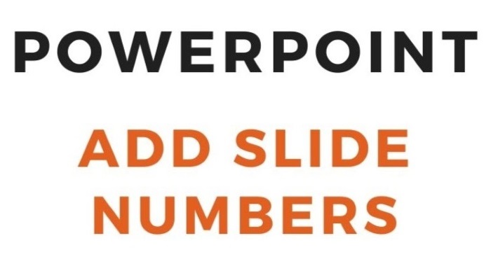 add slide numbers PowerPoint presentation