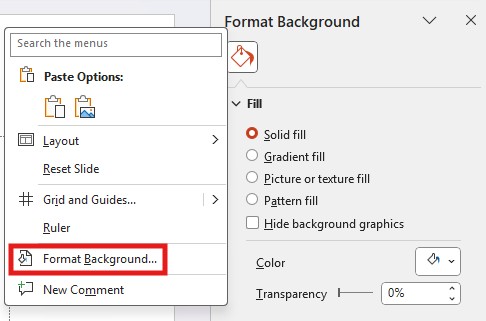 Background customization poster in PowerPoint